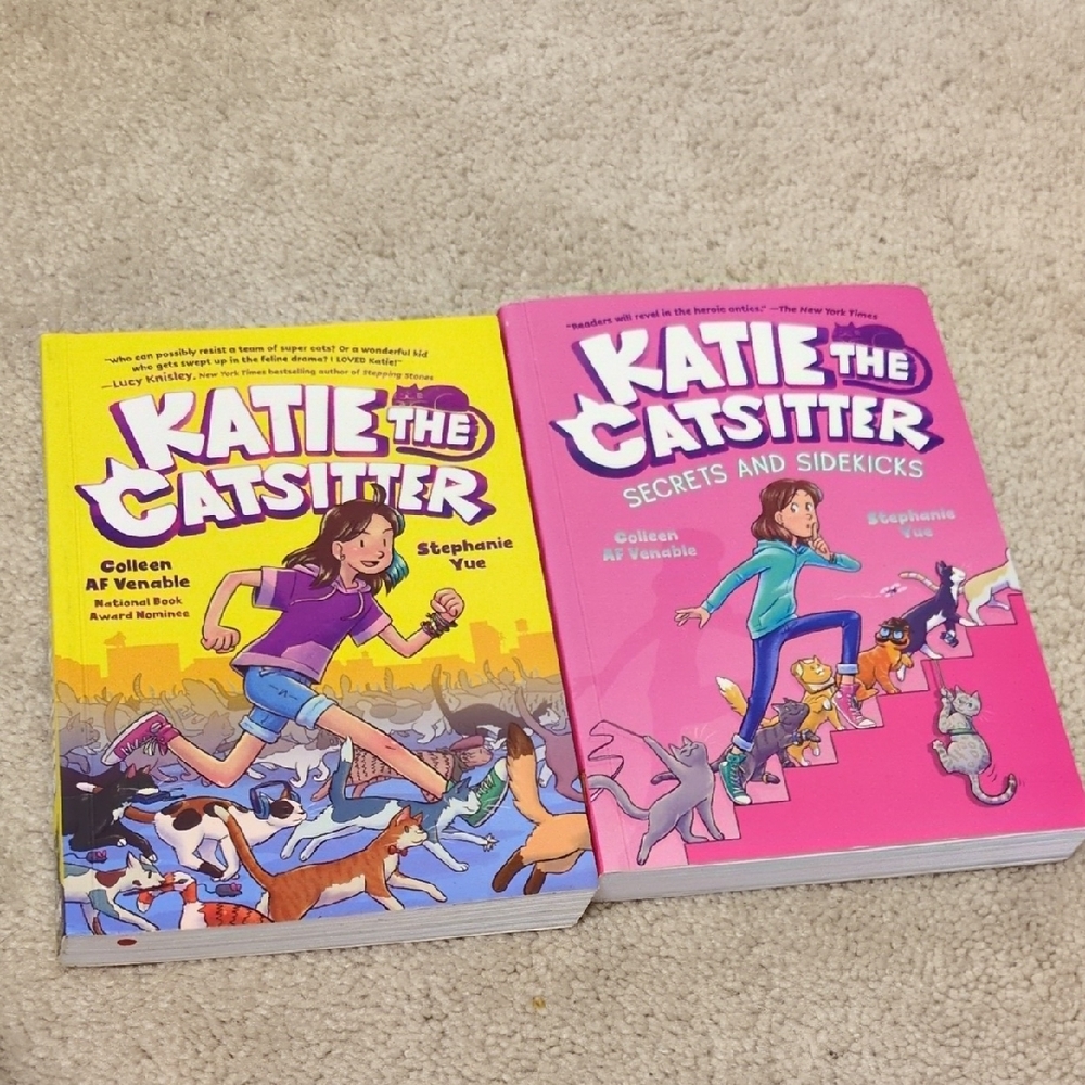 Great Condition Katie The Cat Sitter Kid Graphic Novel Set